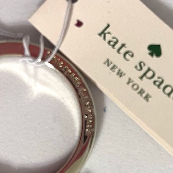 Kate Spade Disney X Key Ring/Fob- Minnie Mouse- red black white- gold tone NWT - Picture 4 of 7